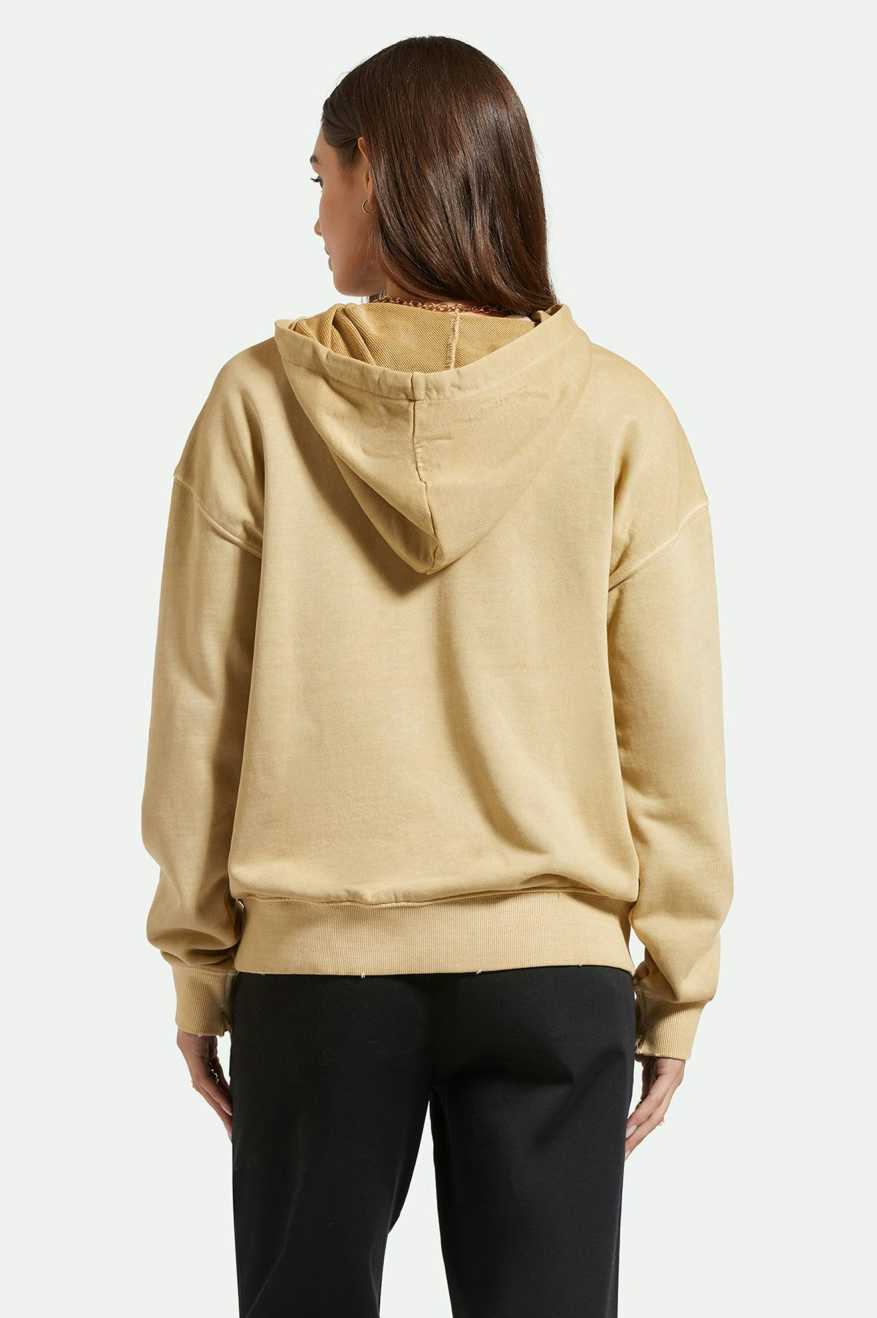 Cross Loop French Terry Hoodie - Sand